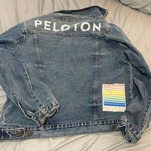 Unique peloton jean jacket